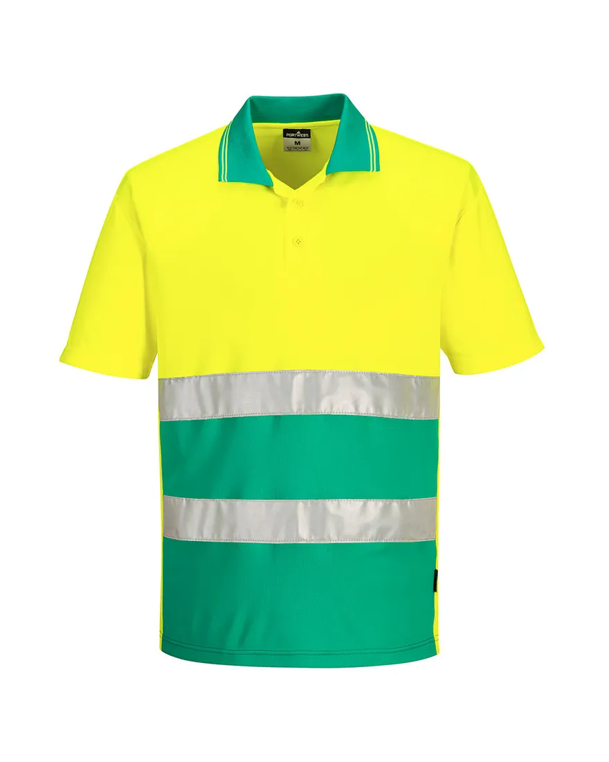 Lightweight Contrast Polo High Visibility S/S