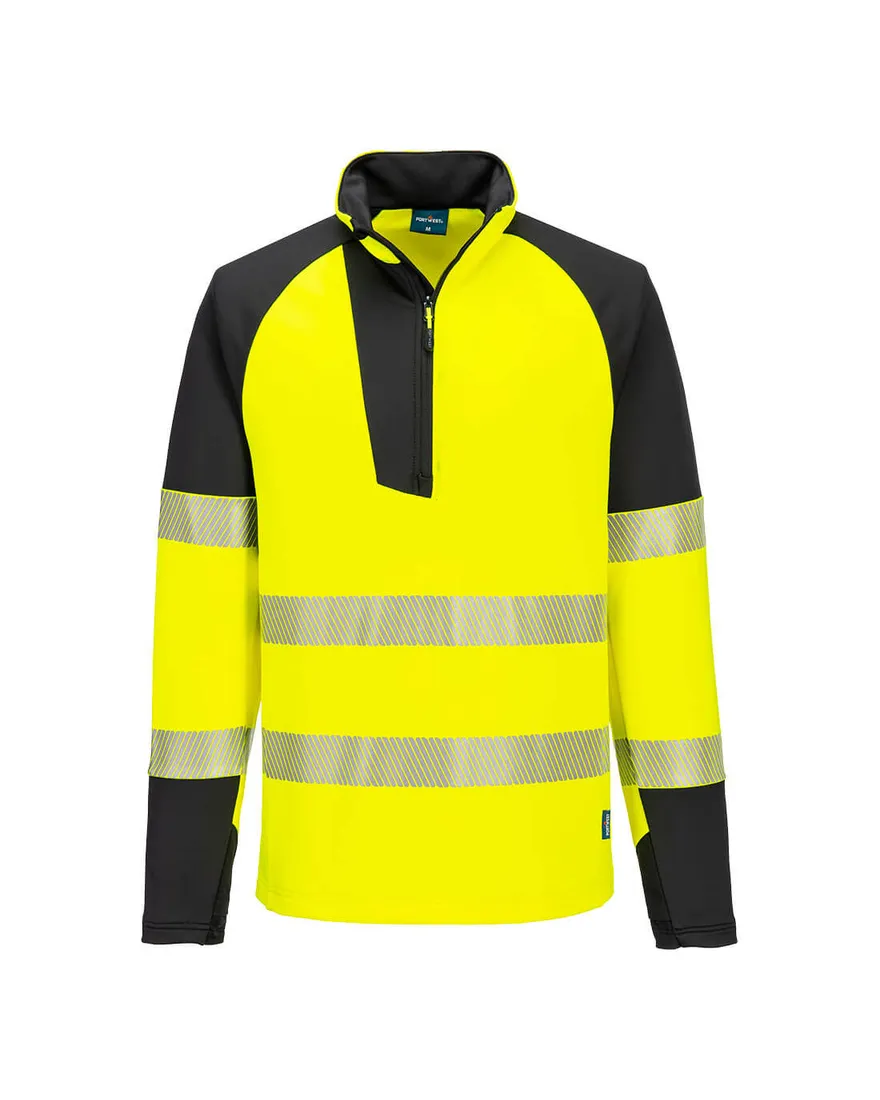 PW3 Sweatshirt Met Rits Hoogzichtbaarheid