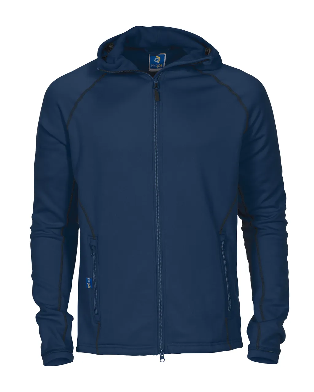 Technisch sweatshirt met volledige rits en capuchon