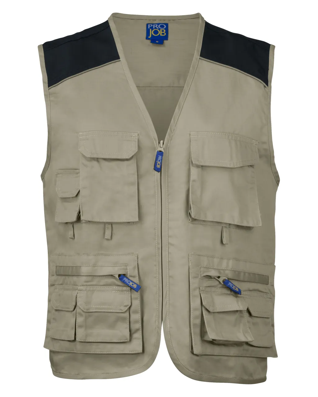 Mouwloos multi-pocket vest