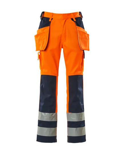Trousers with floating pockets