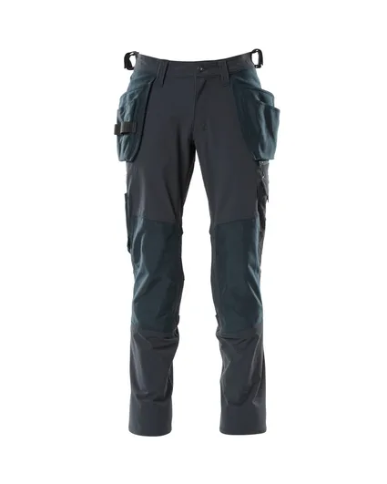 Pants with floating pockets