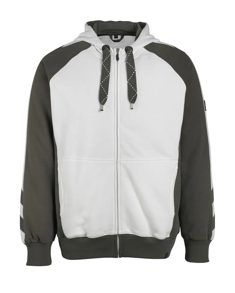 Gevoerde hoodie met rits