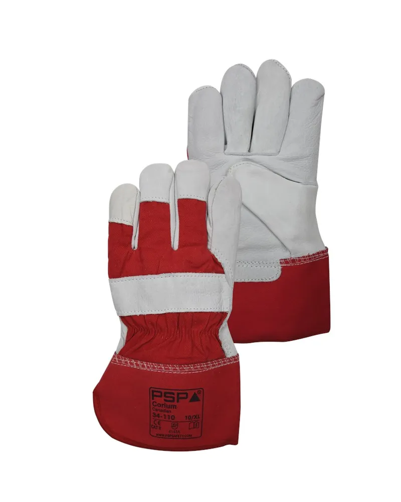 Red Cowhide Glove 34-110