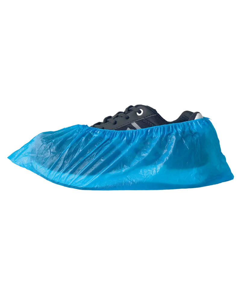 Verbruikers overschoen PE blauw 30mu