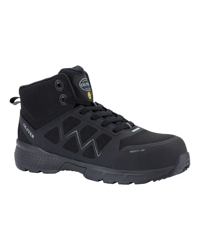 Chaussure de sécurité S3 HRO SRC ESD - EN ISO 20345:2011 S1P SRC HRO ESD BLK Jogger Ankle Boot S3