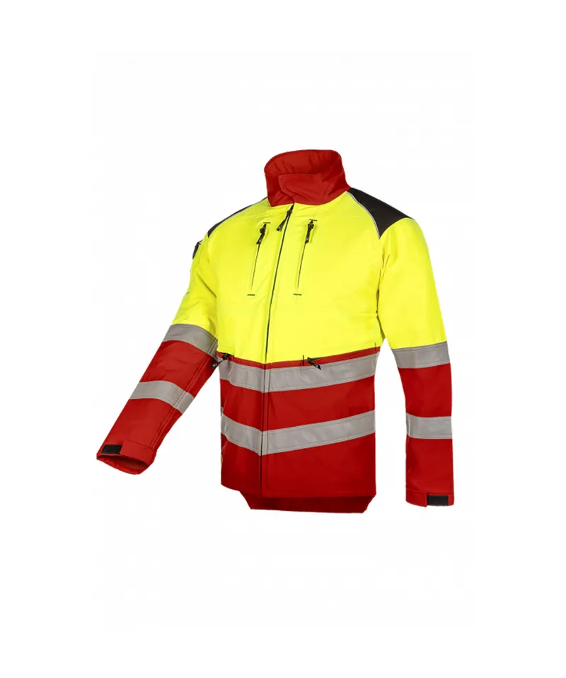 HV veste anti-coupure, EN 11393 classe 1 design B + protection ventrale, EN ISO 20471 classe 2 1SIB Forest Pro-tect