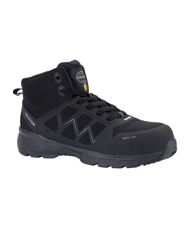 Chaussure de sécurité S3 HRO SRC ESD - EN ISO 20345:2011 S1P SRC HRO ESD BLK Jogger Ankle Boot S3